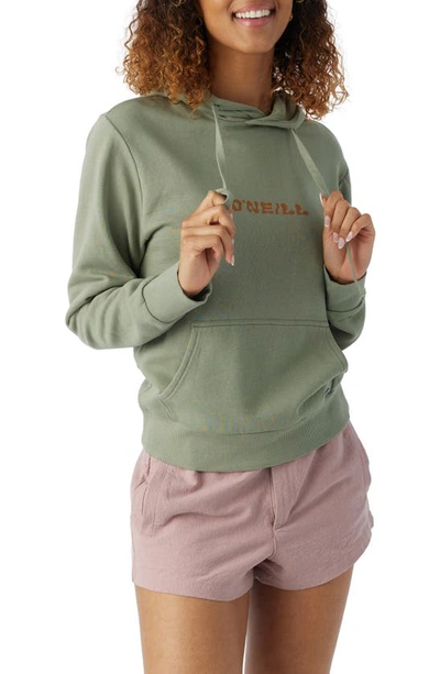 Shop O'neill Offshore Pullover Hoodie In Lily Pad