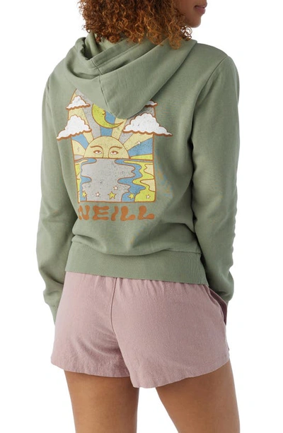 Shop O'neill Offshore Pullover Hoodie In Lily Pad