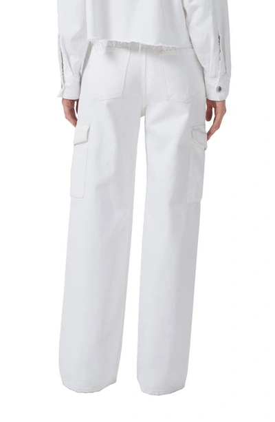 Agolde Minka Organic Cotton Cargo Denim In Milkshake