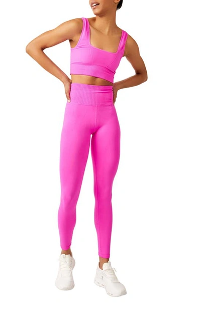 Shop Fp Movement Good Karma Leggings In Living Magenta