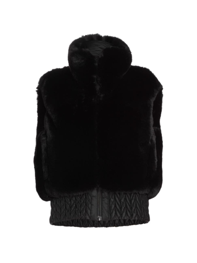 Shop Goldbergh Women's Sophia Faux Fur Bodywarmer In Black