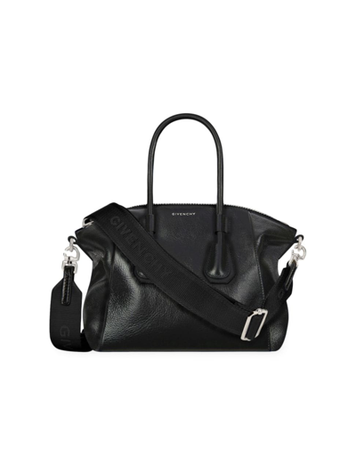 Shop Givenchy Women's Mini Antigona Sport Bag In Leather In Black