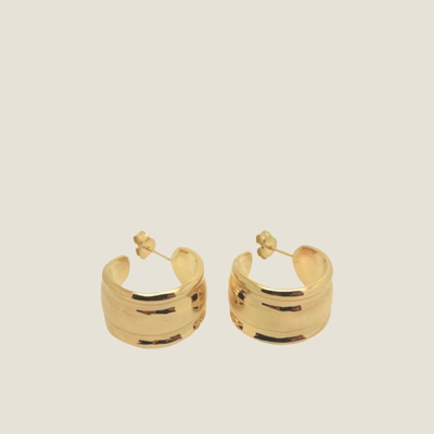 Shop Ruddock Faye Hoop Earrings In Gold