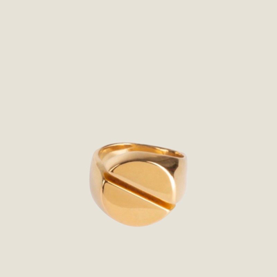 Shop Ruddock Rae Signet Ring In Gold
