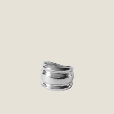 Shop Ruddock Frances Ring In Grey