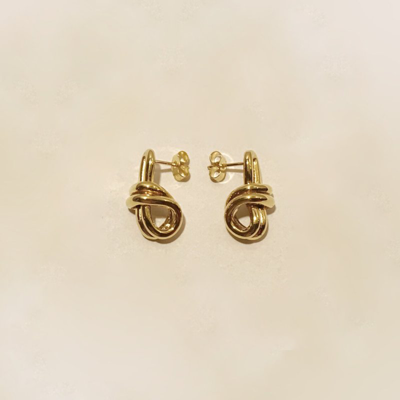 Shop Ruddock Pablo Earrings In Gold
