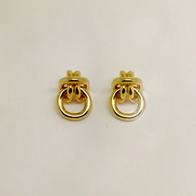 Shop Ruddock Paloma Earrings In Gold