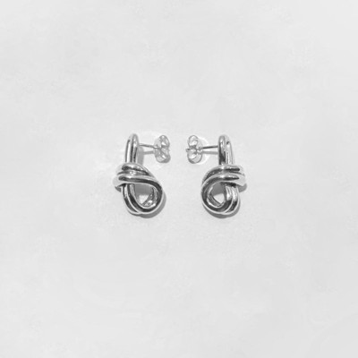 Shop Ruddock Pablo Earrings In Grey