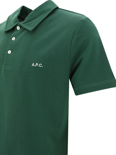 Shop Apc A.p.c. "austin" Polo Shirt In Green