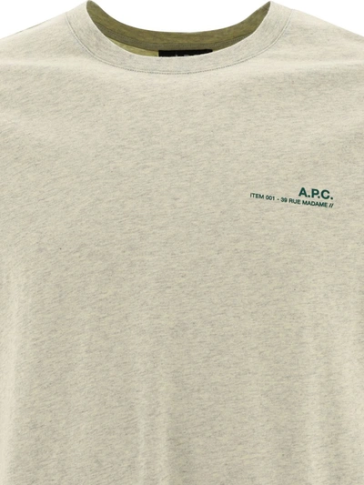 Shop Apc A.p.c. "item" T-shirt In Green