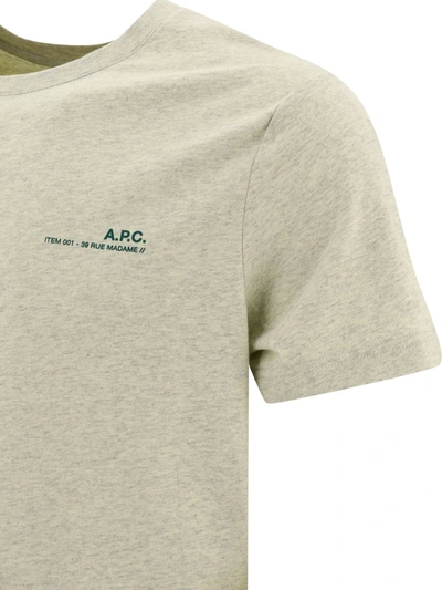 Shop Apc A.p.c. "item" T-shirt In Green