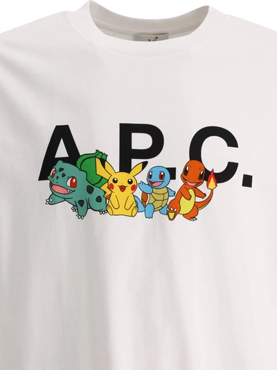 Shop Apc A.p.c. "pokémon The Crew" T-shirt In White
