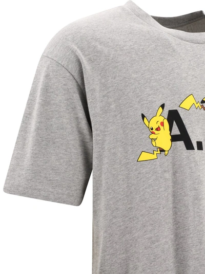Shop Apc A.p.c. "pokémon Pikachu" T-shirt In Grey