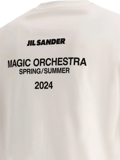 Shop Jil Sander T-shirt With Back Print In White