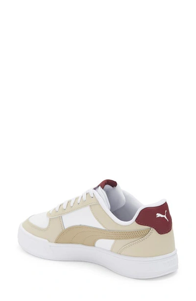 Puma Carter Sneaker In  White-black-prairie Tan