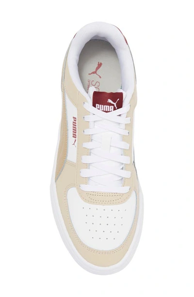 Puma Carter Sneaker In  White-black-prairie Tan