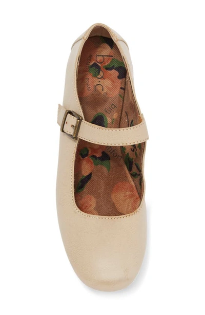 B O C Pippa Mary Jane Flat In Cream