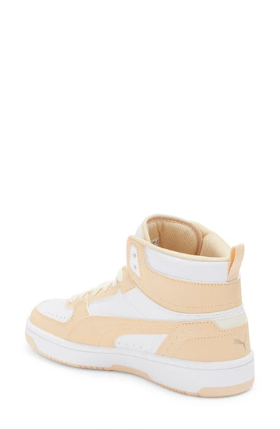 Puma Rebound Joy Sneaker In  White-cashew-pristine