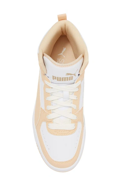 Puma Rebound Joy Sneaker In  White-cashew-pristine