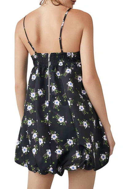 Free People In A Bubble Mini Dress In Black