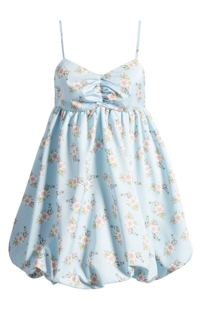 Shop Free People In A Bubble Babydoll Dress In Bluebell