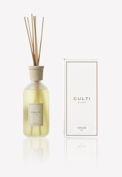 Shop Culti Milano 'oficus Stile Diffuser With Rattan Sticks 500 ml In Yellow