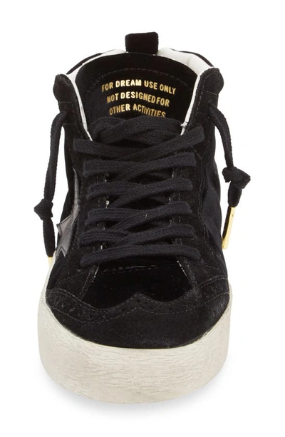 Golden Goose Midstar Velvet Sneaker In Black