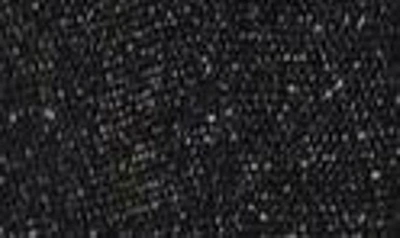 Shop Mango Metallic Long Sleeve Knit Jumpsuit In Black