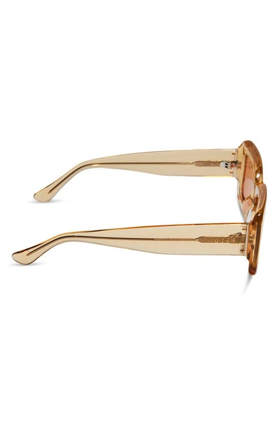 Shop Diff Indy 51mm Rectangular Sunglasses In Honey Crystal Flash