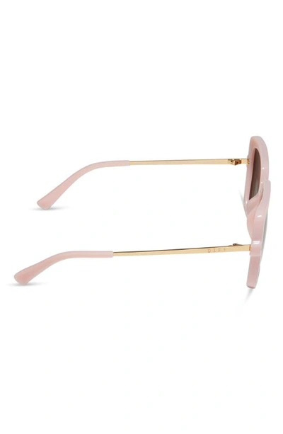 Shop Diff Sandra 54mm Polarized Gradient Square Sunglasses In Brown Gradient
