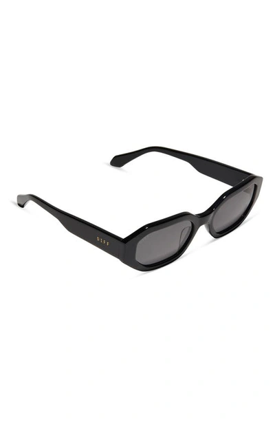 Shop Diff Allegra 53mm Oval Sunglasses In Grey