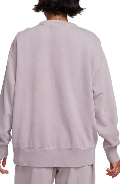 Shop Nike Sportswear Phoenix Oversize Fleece Sweatshirt In Light Violet Ore