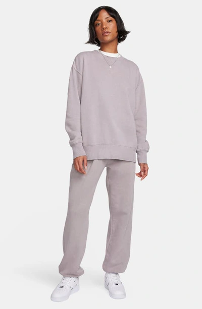 Shop Nike Sportswear Phoenix Oversize Fleece Sweatshirt In Light Violet Ore