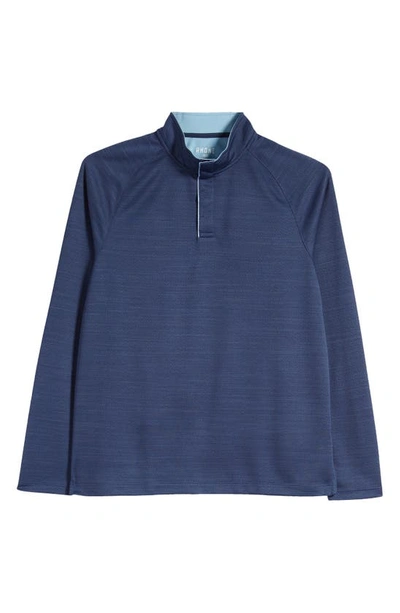 Shop Rhone Clubhouse Performance Quarter Snap Top In Navy