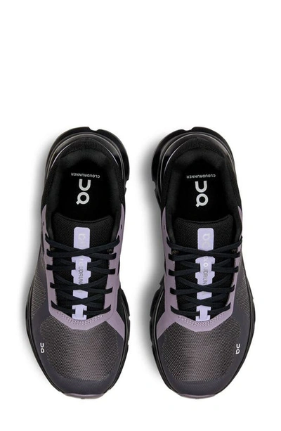 On Cloudrunner Running Shoe In Ir/ Black