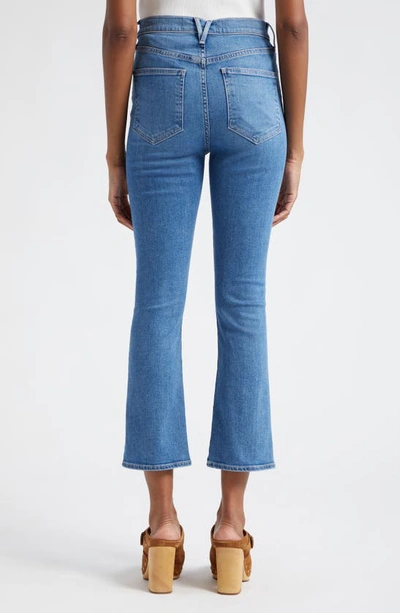 Shop Veronica Beard Carly High Waist Crop Kick Flare Jeans In Bright Lakeshore