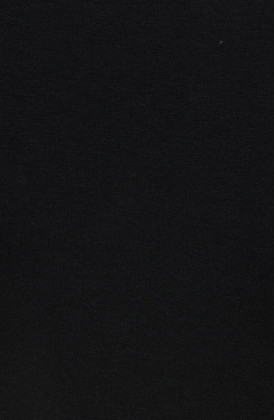 Shop Balmain Button Detail Mock Neck T-shirt In Black