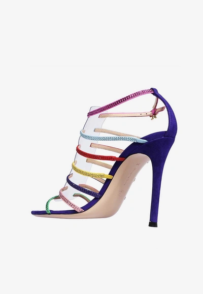 Gianvito Rossi 105 Crystal Embellished Sandals In Multicolor