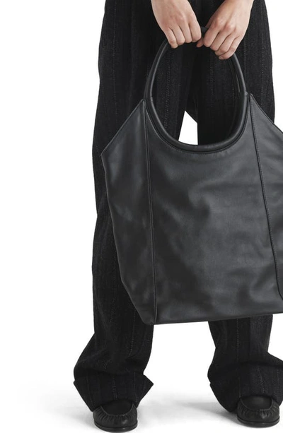 Shop Rag & Bone Remi Leather Shopper Bag In Black