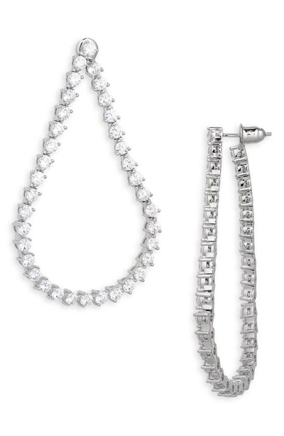 Shop Shashi Sophia Drop Earrings In Silver