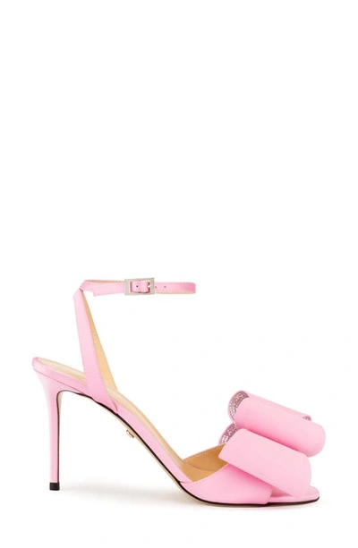 Shop Mach & Mach Le Cadeau Double Bow Ankle Strap Sandal In Pink