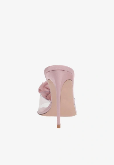 Shop Le Silla 110 Rose-applique Mules In Pink