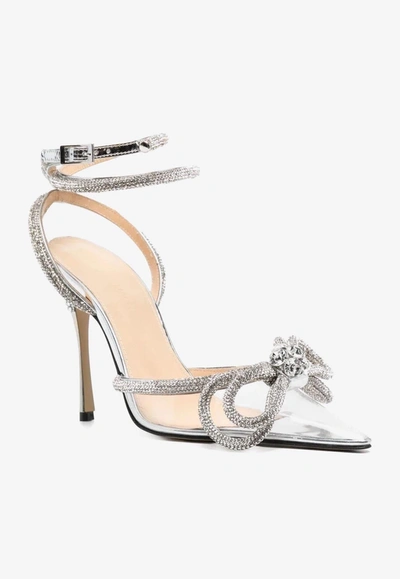 Shop Mach & Mach 120 Crystal Embellished Double-bow Pumps