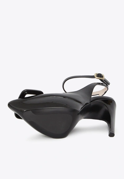 Shop Roger Vivier 125 Choc Buckle Pumps In Patent Leather In Black