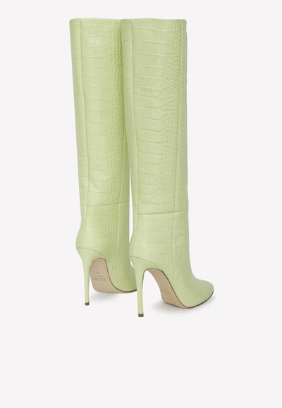 Shop Paris Texas 150 Leather Knee-length Boots In Yellow