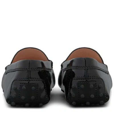 Shop Tod's Gommino Driving Shoes In Patent Leather In Black