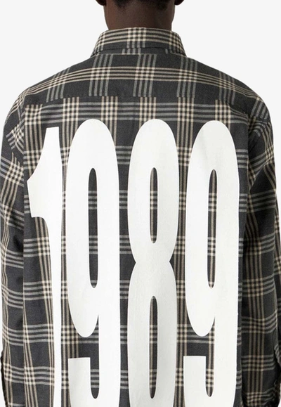 Shop 1989 Studio 1989 Oversized Flannel Shirt In Multicolor