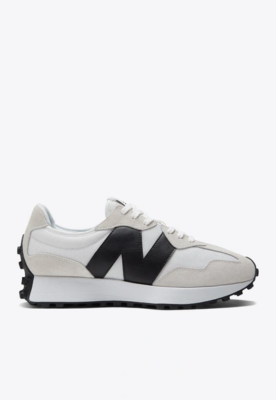 Shop New Balance 327 Low-top Sneakers In White With Black