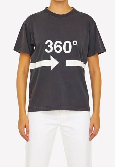 Shop Balenciaga 360° Short-sleeved T-shirt In Black