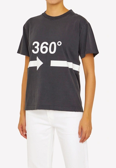 Shop Balenciaga 360° Short-sleeved T-shirt In Black